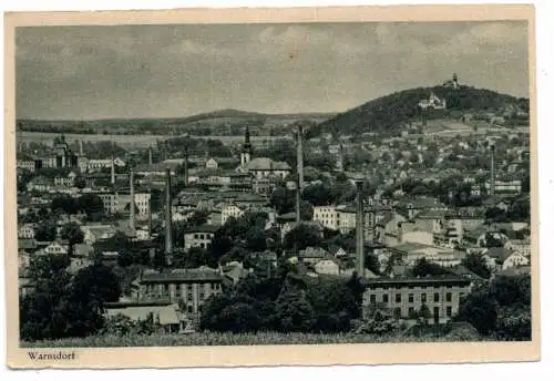 [Ansichtskarte] BÖHMEN & MÄHREN - WARNSDORF / VARNSDORF, Panoramaansicht, Nachkriegskarte. 