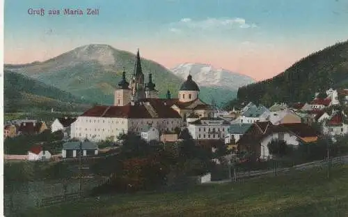 [Ansichtskarte] A 3294 MARIAZELL, Blick über den Ort, 1926. 