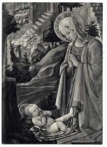 [Ansichtskarte] RELIGION - KRIPPE, Filippo Lippi Florenz. 