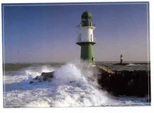 [Ansichtskarte] LEUCHTTÜRME / LIGHTHOUSE / VUURTOREN / PHARE / FYR - Leuchtturm Rostock - Warnemünde. 