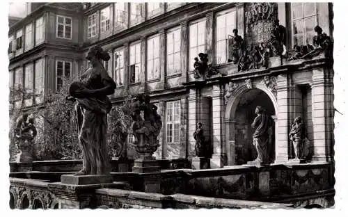 [Ansichtskarte] 3340 WOLFENBÜTTEL, Schloßportal, 1956. 