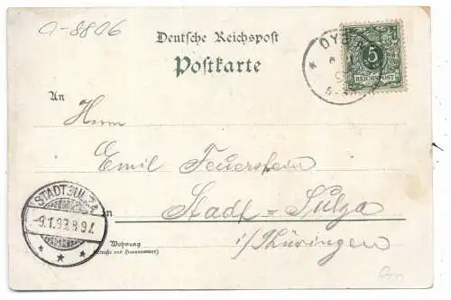 [Ansichtskarte] 0-8806 OYBIN, Lithographie 1899, Mönche, Kloster, Wirtschaft... 