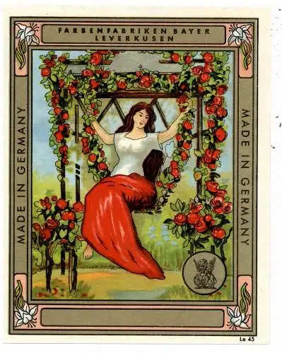 BAYER LEVERKUSEN, Verpackunsetikett