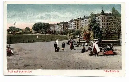 [Ansichtskarte] S 10000 STOCKHOLM, Sabbatsbergsparken, ca. 1900. 