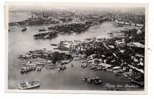 [Ansichtskarte] S 10000 STOCKHOLM, Flygvy över Stockholm, 1939. 