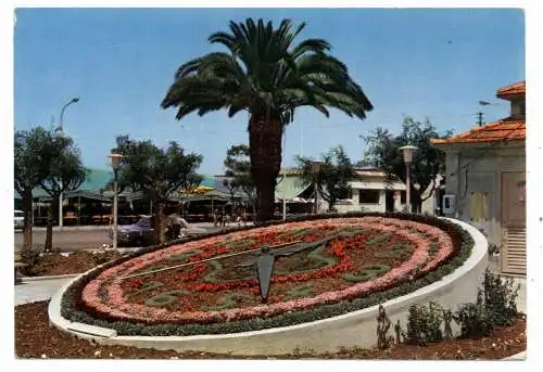 [Ansichtskarte] GR 26221 PATRAS, Blumenuhr / Flower clock / Horloge fleurie. 