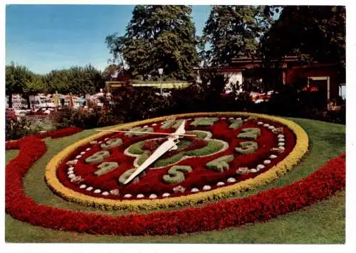 [Ansichtskarte] CH 1200 GENF / GENEVE GE, Blumenuhr / Flower clock / Horloge fleurie. 