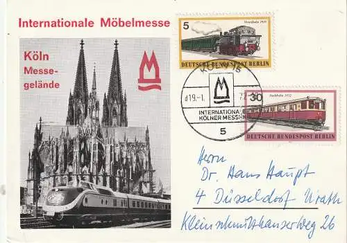 [Ansichtskarte] 5000 KÖLN, Ereignis, Internationale Möbelmesse 1972. 