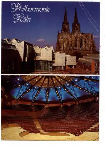 [Ansichtskarte] 5000 KÖLN, PHILHARMONIE am Kölner Dom. 