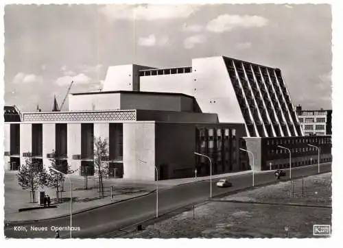 [Ansichtskarte] 5000 KÖLN, Neues Opernhaus, Nord - Süd fahrt. 