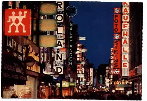 [Ansichtskarte] 5000 KÖLN, Hohe Strasse, 60er Jahre. 