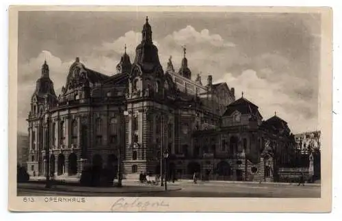 [Ansichtskarte] 5000 KÖLN, Opernhaus, 1919. 