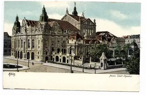 [Ansichtskarte] 5000 KÖLN, Neues Stadt - Theater, ca. 1910. 
