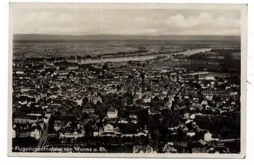[Ansichtskarte] 6520 WORMS, Luftsuafnahme. 