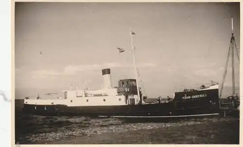 [Ansichtskarte] FÄHRE / FERRY - FÖHR - DAGEBÜHL, 1950, Photo-AK. 