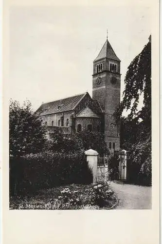 [Ansichtskarte] 5340 BAD HONNEF - RHÖNDORF, St. Marien - Kirche, Verlag Pfarramt. 