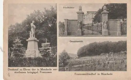 [Ansichtskarte] 5778 MESCHEDE, Franzosenfriedhof für Kriegsgefangene. 
