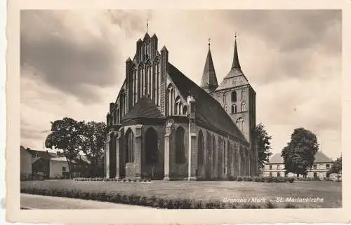 [Ansichtskarte] 0-1430 GRANSEE, St. Marienkirche, Verlag Hagn. 