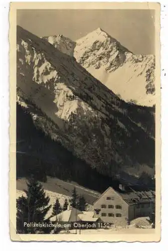 [Ansichtskarte] 8973 HINDELANG, Polizeiskischule, Feldpost 1942 an FP-Nr. 05927A, wahrscheinlich Polizei Standort Führer Mariupol, Druckstellen. 