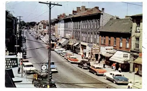 [Ansichtskarte] CANADA - ONTARIO - COBOURG, King Street, US - cars, 1963. 