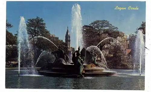 [Ansichtskarte] MEERJUNGFRAU / MERMAID - Swan Memorial Fountain Philadelphia. 