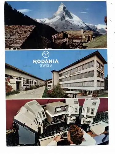 [Ansichtskarte] CH 2540 GRENCHEN SO, Uhrwerkfabrik RODANIA S.A., 1965. 