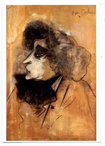 [Ansichtskarte] KÜNSTLER / ARTIST - JEAN COCTEAU, Porträt Colette 1944. 