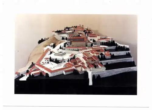 [Ansichtskarte] GR - PERGAMON, Modell des Burgberges, Staatl. Museen Berlin. 