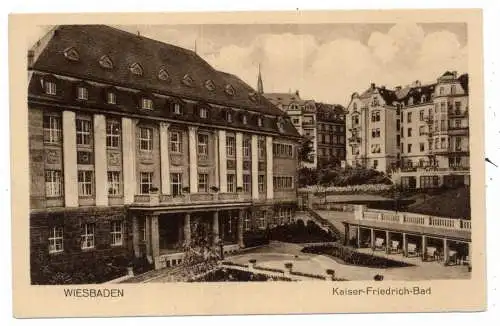 [Ansichtskarte] 6200 WIESBADEN, Kaiser - Friedrich - Bad. 