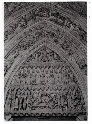 [Ansichtskarte] 7070 SCHWÄBISCH GMÜND, Heilig - Kreuz - Münster, südl. Chorportal. 