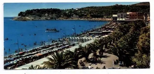 [Ansichtskarte] I 17019 VARAZZE, Viale dell Palme - Spiaggia, 196... small size. 