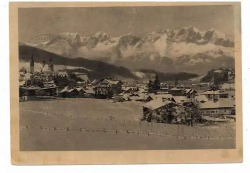 [Ansichtskarte] A 6370 KITZBÜHEL mit Kaisergebirge. 