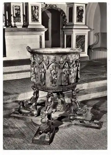 [Ansichtskarte] 3510 HANNOVERSCH MÜNDEN, St. Blasius Kirche, Taufkessel, DKV, Deutscher Kunst Verlag. 
