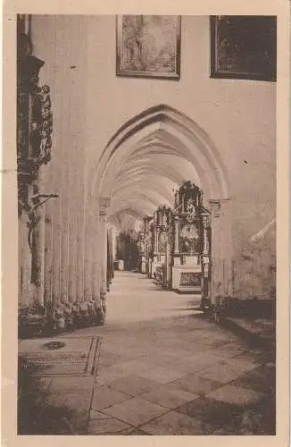 [Ansichtskarte] DANZIG - OLIVA, Dom, Südlicher Umgang um den Hochaltar. 