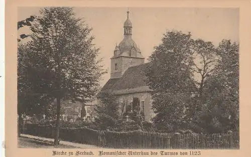 [Ansichtskarte] 0-5700 MÜHLHAUSEN - SEEBACH, Kirche. 