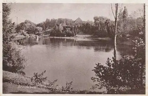 [Ansichtskarte] POMMERN - BAD POLZIN / POLCZYN ZDROJ, Brodesee, 1930. 