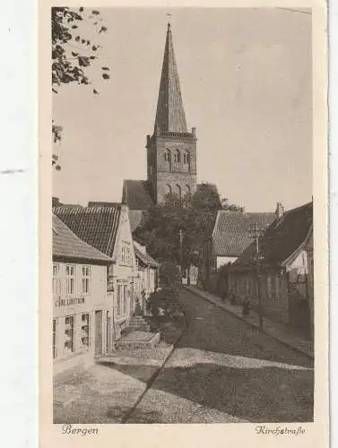 [Ansichtskarte] 0-2330 BERGEN / Rügen, Kirchstrasse, 1941. 