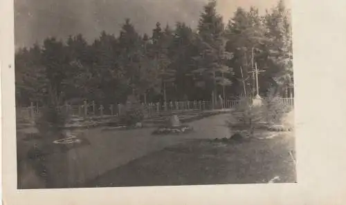 [Ansichtskarte] 3042 MUNSTER, Gefangenenfriedhof Juni 1915, Photo AK. 