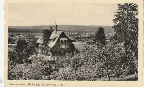 [Ansichtskarte] 7801 WITTNAU - STÖCKENHÖFE, Erholungsheim, Landpoststempel "Wittnau über Freiburg", 1953. 