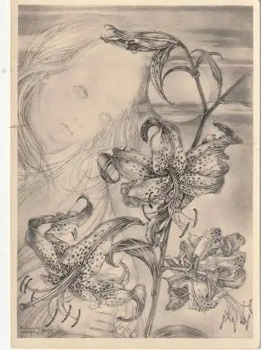 [Ansichtskarte] KÜNSTLER / ARTIST - SULAMITH WÜLFING, "Königslilie". 