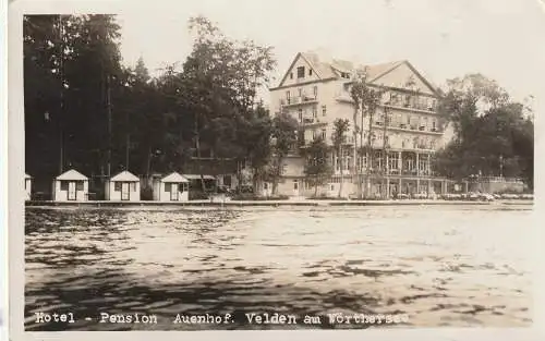 [Ansichtskarte] A 9220 VELDEN, Hotel - Pension Auenhof. 