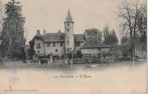 [Ansichtskarte] CH 1170 AUBONNE VD, E Bons, 1912. 