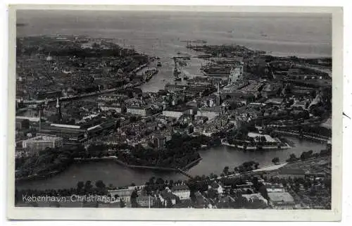 [Ansichtskarte] DK 1050 KOPENHAGEN, Christianshavn, Luftfoto, 1937. 