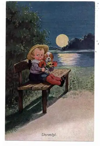 [Ansichtskarte] KINDER / HUMOR, "VERSETZT". 