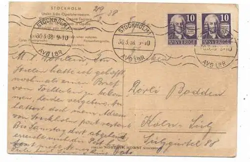 [Ansichtskarte] S 10000 STOCKHOLM, Utsikt fran Operaterrassen, 1938. 