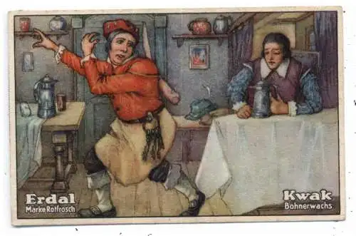 [Ansichtskarte] MÄRCHEN - Tischlein deck dech,.....,  Knüppel aus dem sack, Erdal / Kwak Sammelbild. 