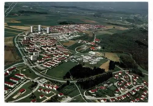 [Ansichtskarte] 7900 ULM - BÖFINGEN, Luftaufnahme, Nachgebühr / Tax, leichte Druckstelle. 