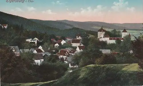 [Ansichtskarte] 0-6303 ELGERSBURG, Blick über den Ort. 