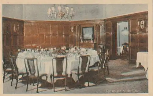 [Ansichtskarte] 0-7000 LEIPZIG, Hotel Hauffe, Der große runde Tisch. 