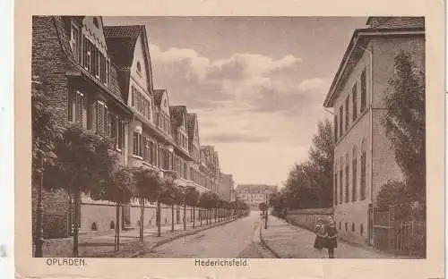 [Ansichtskarte] 5090 LEVERKUSEN - OPLADEN, Hederichsfeld, 1921. 